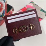 [구찌 주미] 가죽 카드 케이스  ‎570679