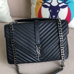 입생로랑 다크 라지 모노그램  컬리지 백  392738