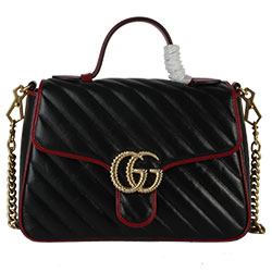 구찌 [GG 마몽] 마틀라세 탑 핸들 백 498110