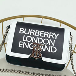 버버리 탠 송아지 가죽 미디엄 백 334170