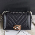  샤넬 보이백 캐비어 플랩백 20cm 190910