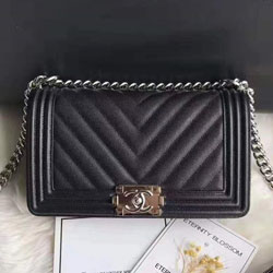 샤넬 보이백 캐비어 플랩백 25cm 190911