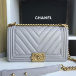 샤넬 보이백 램스킨 미듐 엔틱골드 25cm 191220