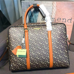 버버리 모노그램 프린트 E-캔버스 레더 브리프케이스 BU-20121218