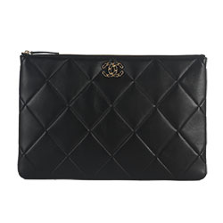 샤넬 램스킨 클러치백 28/34cm AS200912