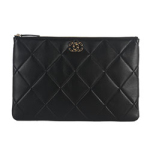 샤넬 램스킨 클러치백 28/34cm AS200912