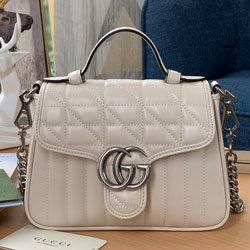 구찌 GG 마몽 미니 탑 핸들백 583571