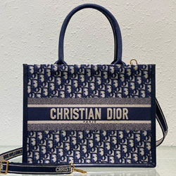 크리스찬디올 이중 자수 장식 패브릭 백 26cm/36cm/42cm